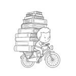 coloriage Vélo à imprimer