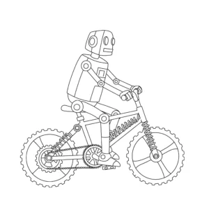 coloriage Vélo à imprimer