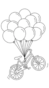 coloriage Vélo pour enfant de 3 ans