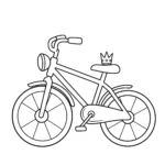 coloriage Vélo et decoupage a imprimer gratuit