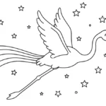 imprimer coloriage Flamant Rose