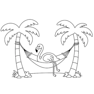 coloriage Flamant Rose et apprentissage