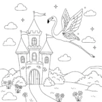 coloriage Flamant Rose d