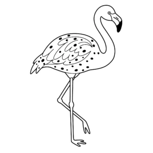 coloriage Flamant Rose à imprimer