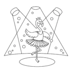 coloriage Flamant Rose pour enfant à imprimer