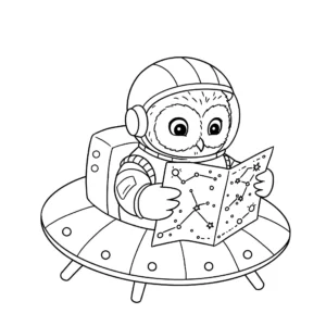 coloriage Astronaute et découpage à imprimer
