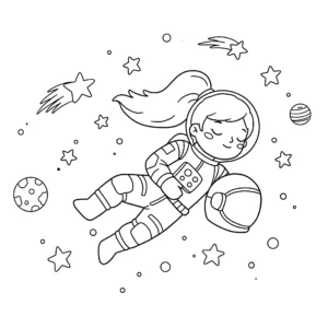 coloriage Astronaute a dessiner et imprimer