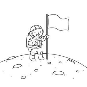 coloriage Astronaute a imprimer gratuitement