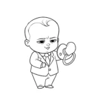 coloriage Baby Boss pour enfant de 2 ans