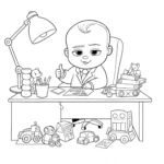 coloriage Baby Boss pour enfant