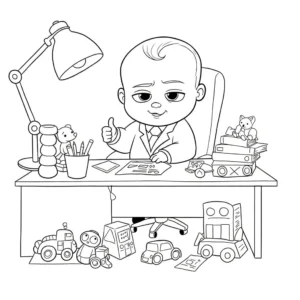 coloriage Baby Boss pour enfant