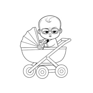 coloriage Baby Boss pour enfant de 10 ans