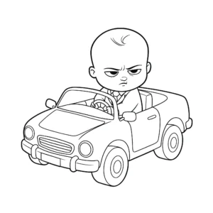 coloriage Baby Boss pour enfant a imprimer gratuit