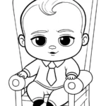 coloriage Baby Boss pour primaire