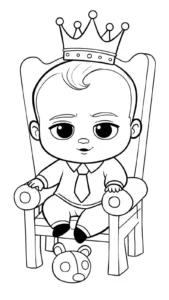 coloriage Baby Boss pour primaire