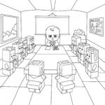 coloriage Baby Boss pour enfant de 8 ans