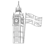coloriage Big Ben gratuit à imprimer