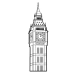 coloriage Big Ben à imprimer pour enfant de 3 ans