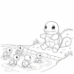coloriage Carapuce à imprimer gratuitement pdf