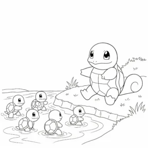 coloriage Carapuce à imprimer gratuitement pdf
