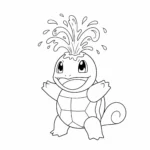 coloriage Carapuce gratuit a imprimer