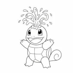 coloriage Carapuce gratuit a imprimer