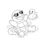 coloriage Carapuce d