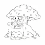 image de coloriage Carapuce pour enfant