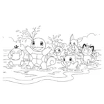 coloriage Carapuce pour enfants
