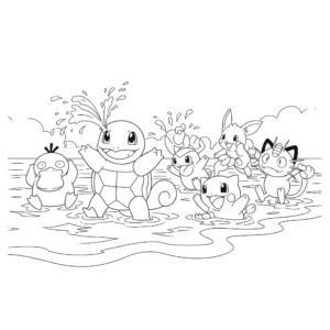 coloriage Carapuce pour enfants