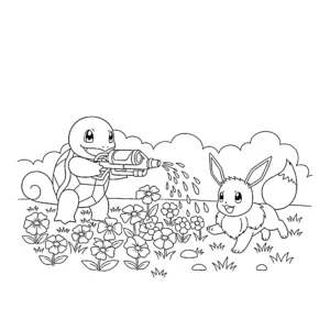 coloriage Carapuce pour enfant gratuit