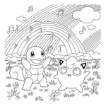 imprimer coloriage Carapuce