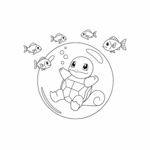 coloriage Carapuce pour enfant de à imprimer