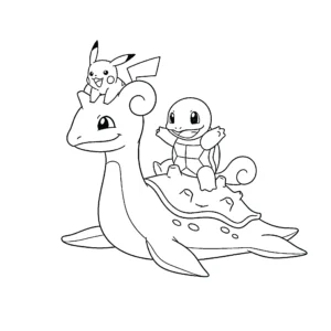 image pour coloriage Carapuce enfant