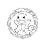 coloriage Carapuce pour enfant de 4 ans