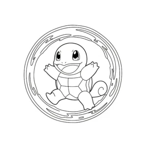 coloriage Carapuce pour enfant de 4 ans