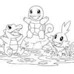 coloriage Carapuce pour bebe a imprimer