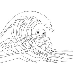 coloriage Carapuce gratuit a imprimer