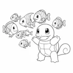 coloriage Carapuce pour bebe a imprimer