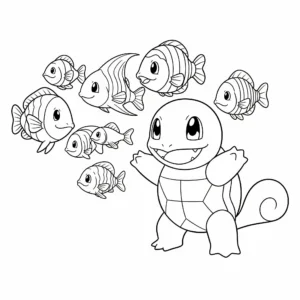 coloriage Carapuce pour bebe a imprimer