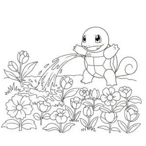 coloriage Carapuce et decoupage