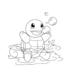 coloriage Carapuce pour enfant de 10 ans