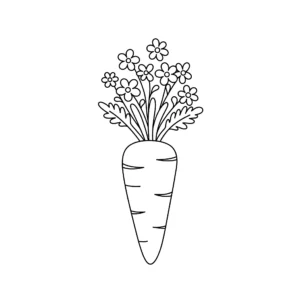 image pour coloriage Carotte enfant