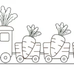 coloriage Carotte à imprimer gratuit