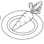 coloriage Carotte en ligne pour enfant