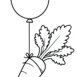 coloriage Carotte de pour enfants