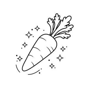 coloriage Carotte et dessin a imprimer