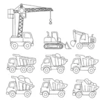 coloriage Chantier pour enfants a imprimer gratuit