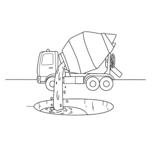 coloriage Chantier à imprimer pour enfant de 8 ans