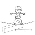 imprimer coloriage Chantier pour enfant